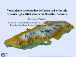 gli edifici sommersi Marsili e Palinuro