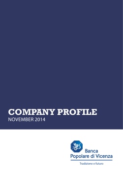 COMPANY PROFILE - Banca Popolare di Vicenza