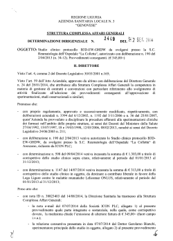regione liguria azienda sanitaria locale n. 3