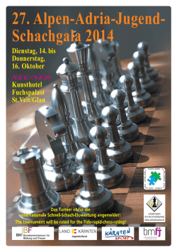 27. Alpen-Adria-Jugend- Schachgala 2014 - Chess