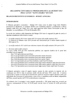 relazione contabile e programmatica