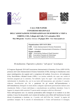 Call for papers - Centro Internazionale di Semiotica e Linguistica