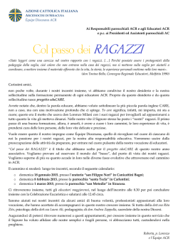 eduCARE &ndash; Incontri di Formazione