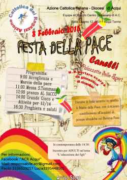 Festa della Pace ACR - w w w . a c q u i a c . o r g