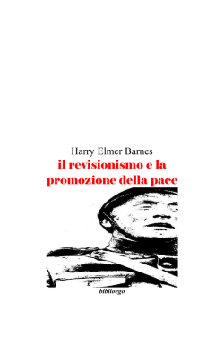 il revisionismo e la promozione della pace