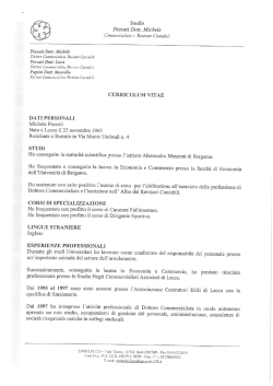 Curriculum - Gazzetta Amministrativa