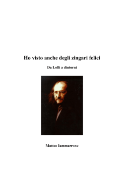 Ho visto anche degli zingari felici