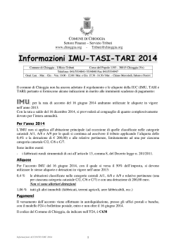 Informazioni IMU-TASI-TARI 201 4