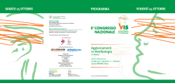 II&deg;CONGRESSO NAZIONALE - Societ&agrave; Italiana di Vestibologia