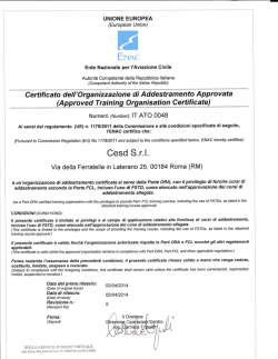 certificazione ATO - Accademia del Volo