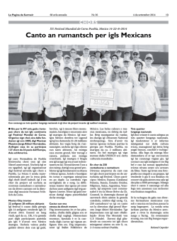 Canto an rumantsch per igls Mexicans