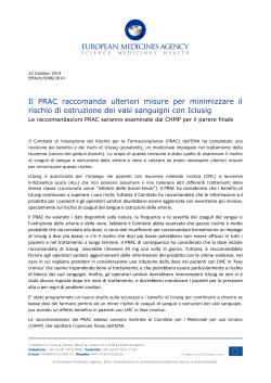 Iclusig (ponatinib) - Ordine dei Farmacisti di Parma