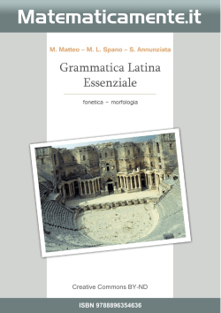 Grammatica latina - Matematicamente.it