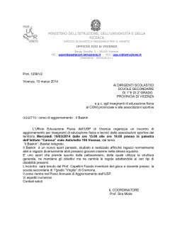 agg baskin - Vicenza – Ufficio Scolastico Territoriale