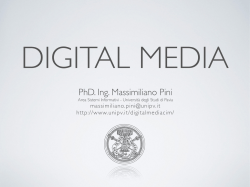 Digital Media - Audio - Universit&agrave; degli studi di Pavia