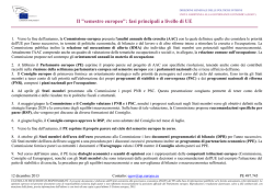 Il "semestre europeo"