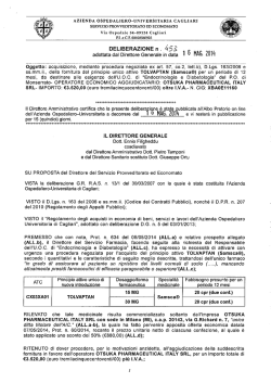 Deliberazione n. 453 del 16.05.2014