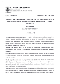 Divieto di vendita per asporto di bevande in contenitori di vetro o in
