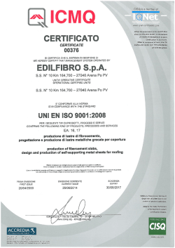 ACCREDIA - Edilfibro Spa