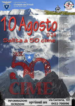 10 Agosto Salita a 50 cime 0-24