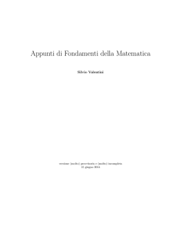 Dispense del docente - Dipartimento di Matematica