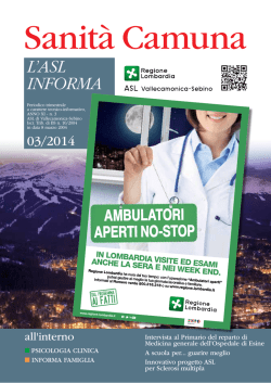 Sanità Camuna - ASL Vallecamonica