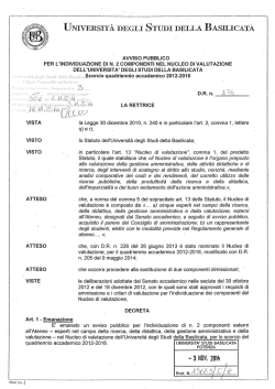 università deglì stui)i bella basilicata