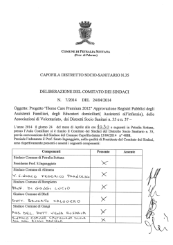 Deliberazione n. 7/2014 - Comune di Termini Imerese