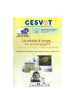 Corso “La strada è lunga