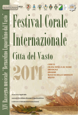 Festival Corale Internazionale Città del Vasto 2014