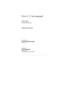 Relazione idraulica (Contenuto Scaricabile)