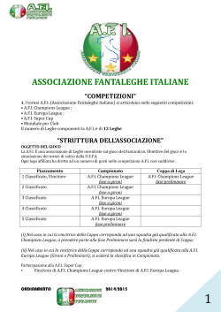 associazione fantaleghe italiane “competizioni”