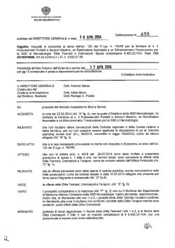Deliberazione n.655 del 16/04/2014
