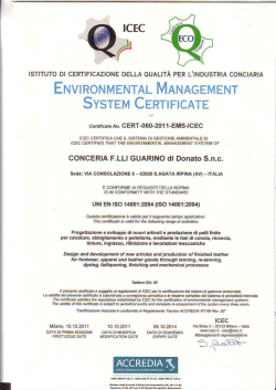 Iso 14001:2004 - F.lli Guarino