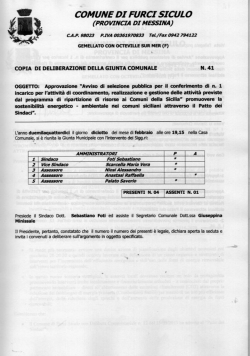 COMUNE DI FURCI SICULO (ma wrvcm o: nessun