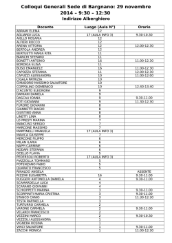 Disposizione Docenti