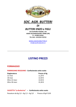SOC. AGR. BUTTERI - Caseificio Butteri