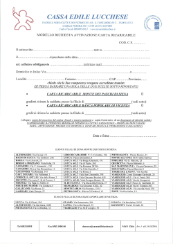 download il modulo per carta ricaricabile