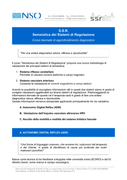 Scarica programma dettagliato corso SSR