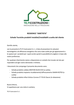 documenti tecnici impianti