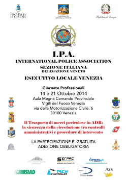 IPA Venezia - ADR e merci pericolose