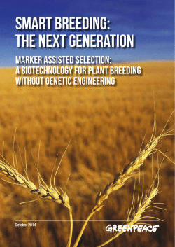 smart breeding: THE NEXT GENERATION
