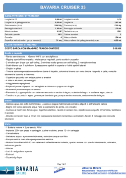 Scheda tecnica (pdf) - Bavaria Yacht Italia