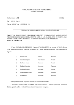 in allegato - Amministrazione trasparente