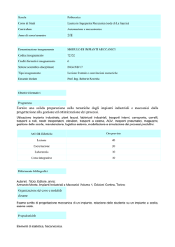 Impianti meccanici
