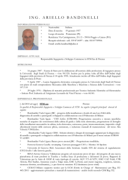 Ariello Bandinelli - Centro Interuniversitario di Ricerca Trasporti