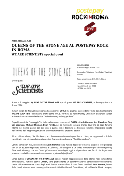 queens of the stone age al postepay rock in roma