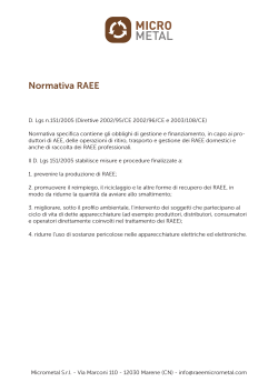 Normativa RAEE - Raeemicrometal