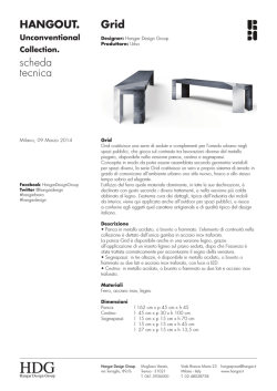 Grid scheda tecnica HANGOUT.