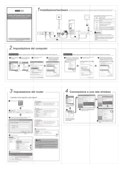 Installazione hardware Impostazione del computer